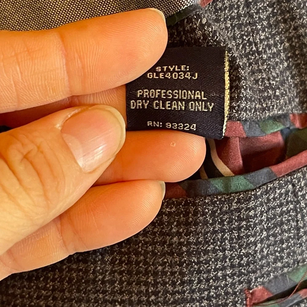 U.S Polo Assn Micro Houndstooth Textured Blazer - Classic Single-Breasted - Picture 7 of 9